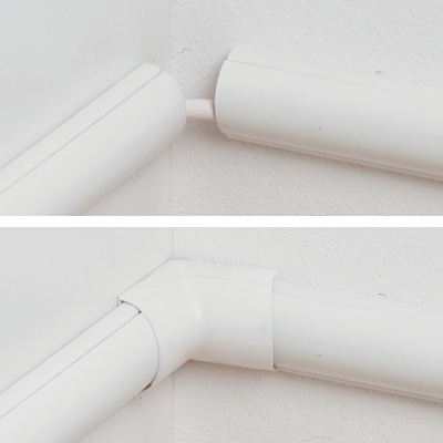 Mini D-Line Cable Cover above Baseboards/Skirting Intro - Smooth Fit  Accessories 