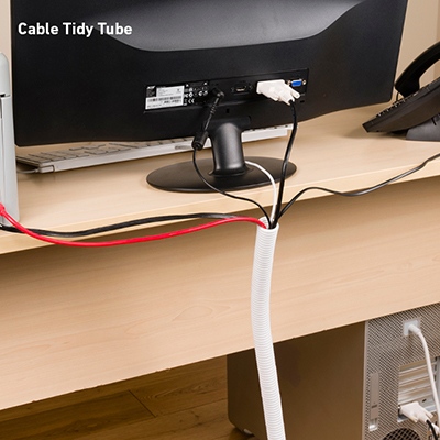 Wire Winding Tube Cable Protector Black Cable Management Pipe Cord  Protector Spiral Wire Tube Sleeve For Computer Cable Power Cable Outdoor  Pipes 