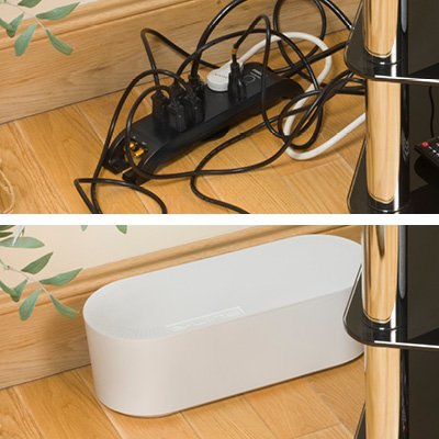Cable Management Box - Cord Organizer Box to Hide Power Strips Cord Hider  Box to Hide Protector Cover Under Desk to Conceal The Electrical Wires from