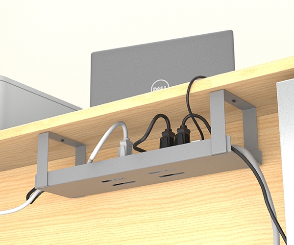 D-Line Cable Organizer Tray – reclaim wasted desk & floor space
