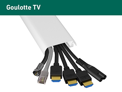D-Line Goulotte Carrée D-Line , Cache-Cable Auto-Adhésif, Gestion et  Masquage de Cables Simples - 10 x 25 mm (L) x 16mm (H) - Se140 - Cdiscount  Bricolage